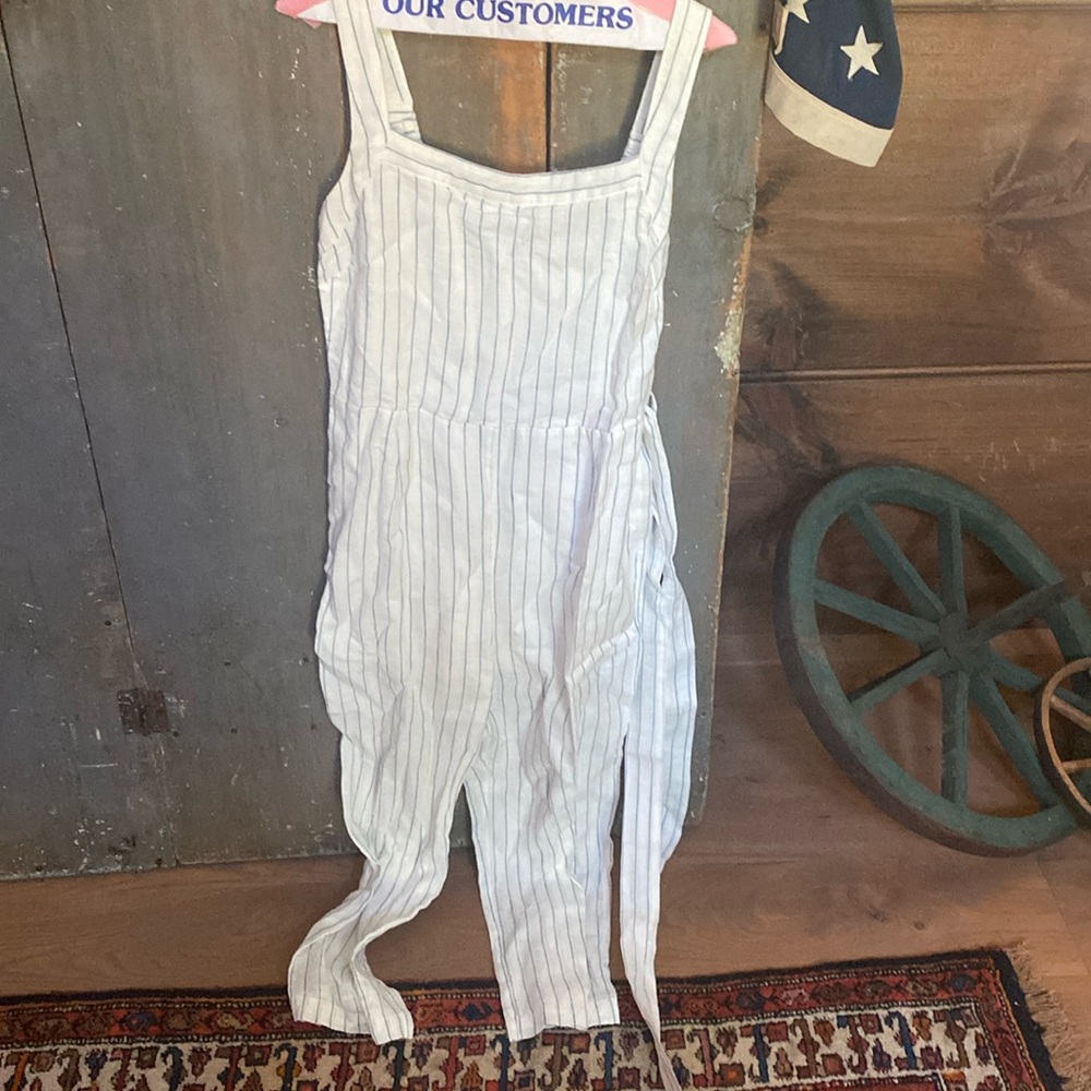 Lost + Wander linen pantsuit